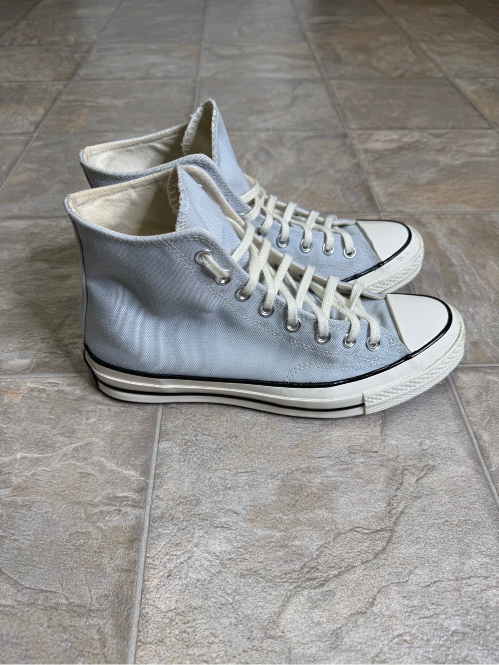 Converse Chuck 70 Hi Ghosted Blue Mens Shoe Size 8.5 A03447C All Star Preowned - Picture 2 of 8